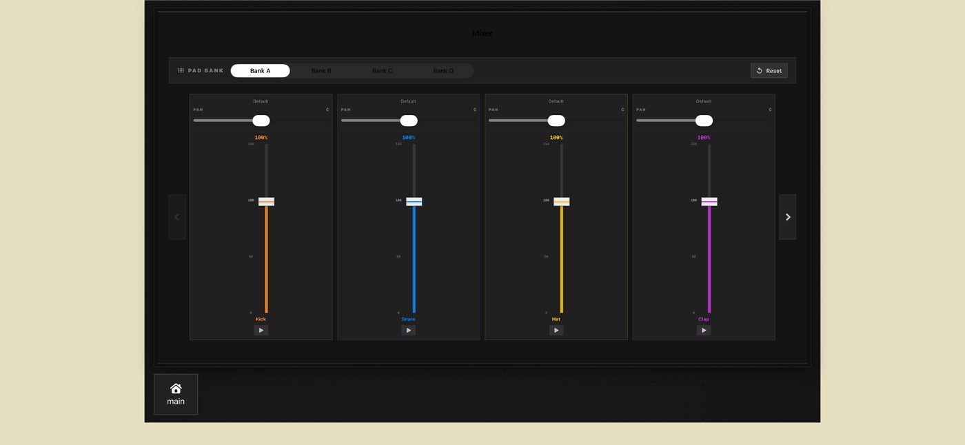 Mix screen