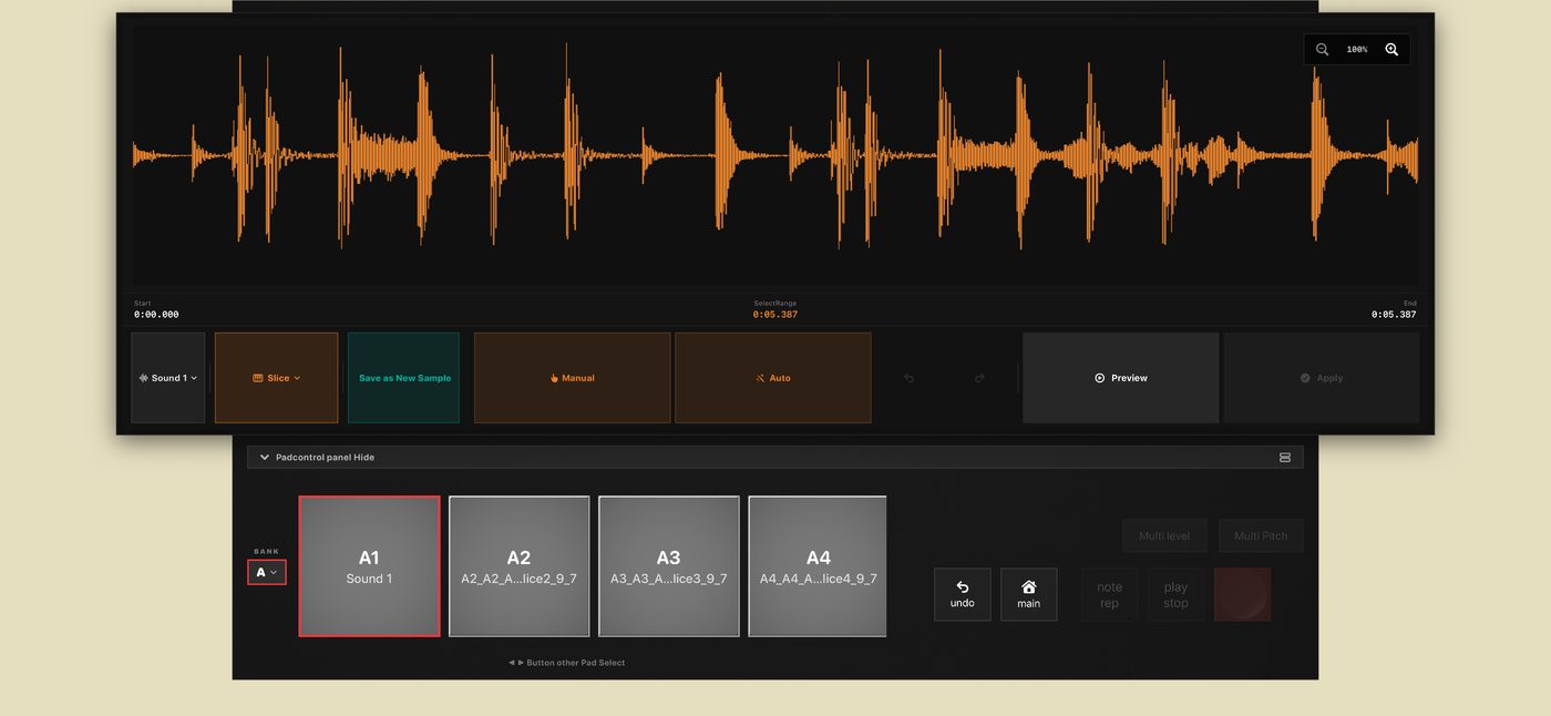 Slice screen