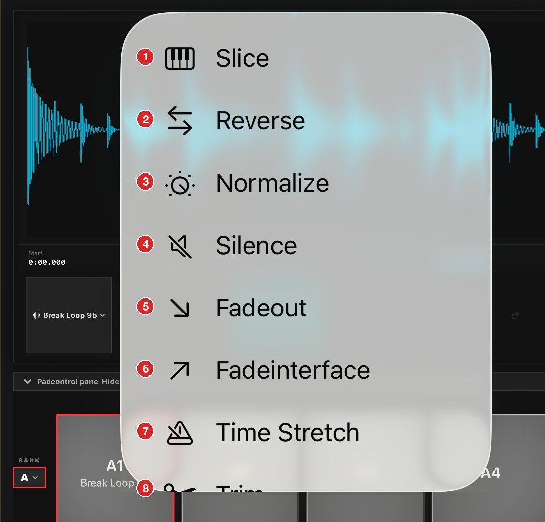 Edit menu